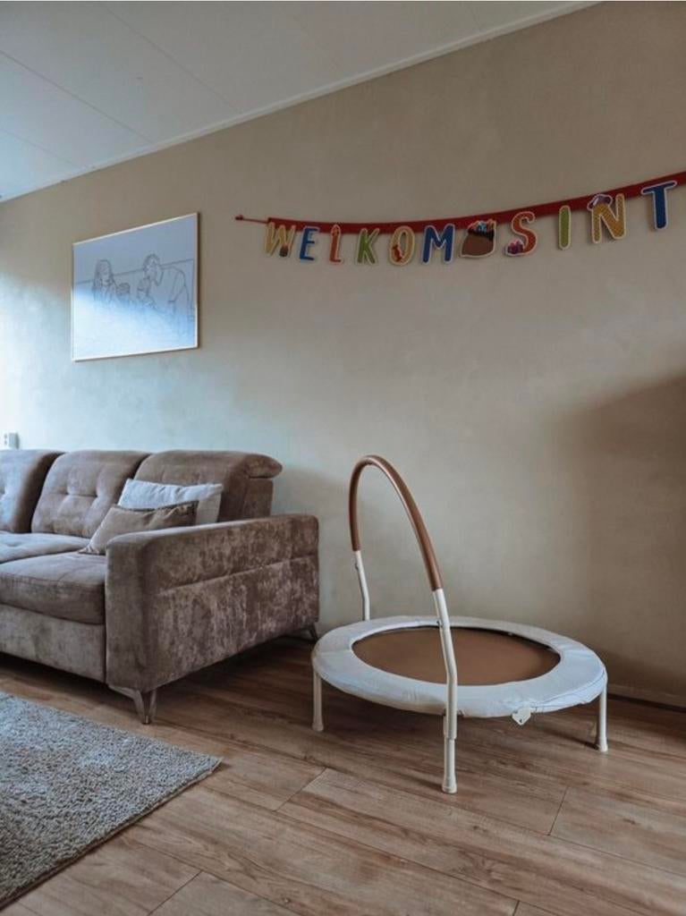 Kinder trampoline met handvat - Zo goed als nieuw, Ophalen of Verzenden, Zo goed als nieuw