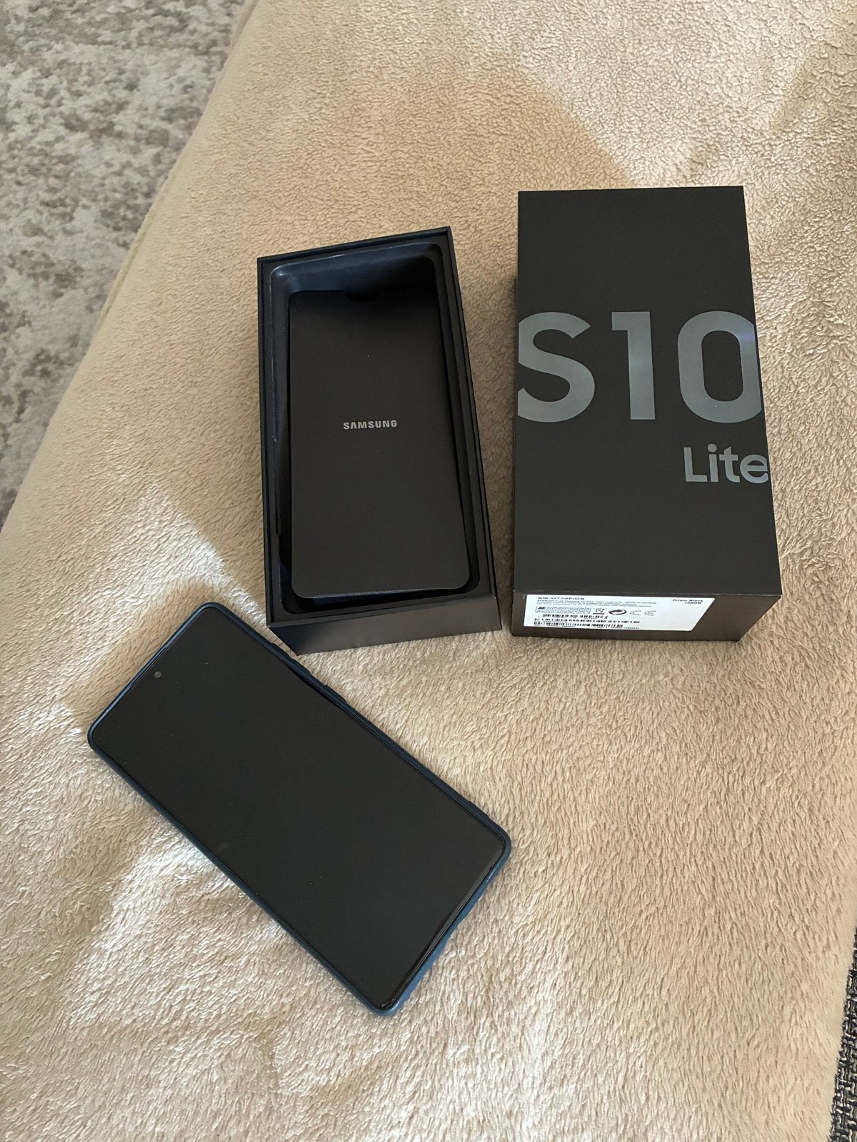 Samsung Galaxy S10 Lite Black, Telecommunicatie, Zwart, Touchscreen, Ophalen of Verzenden, Zo goed als nieuw