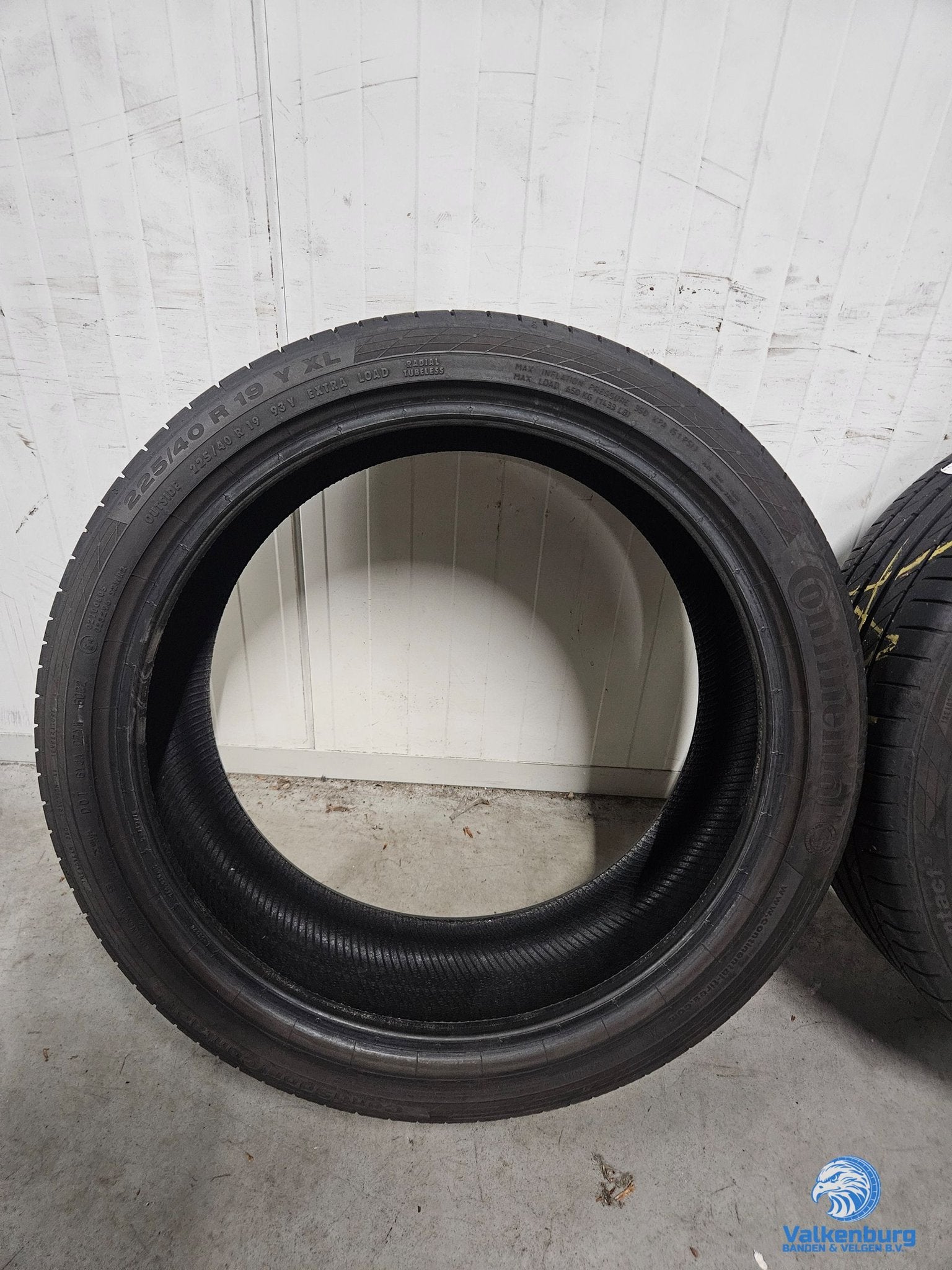 6-7mm! Zomerbanden 225/40R19 Continental ContiSportContact 5, Auto-onderdelen, Banden en Velgen, 19 inch, Gebruikt, -, -