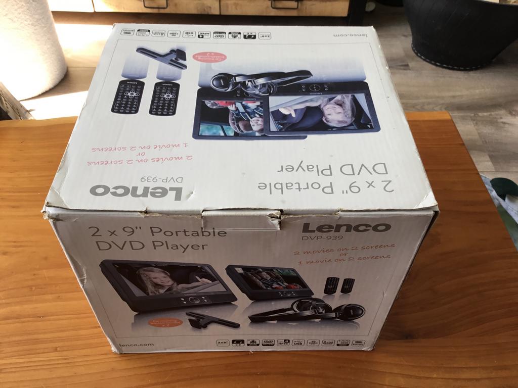 Lenco portable 2x9” DVD player DVP-939, Ophalen, Gebruikt