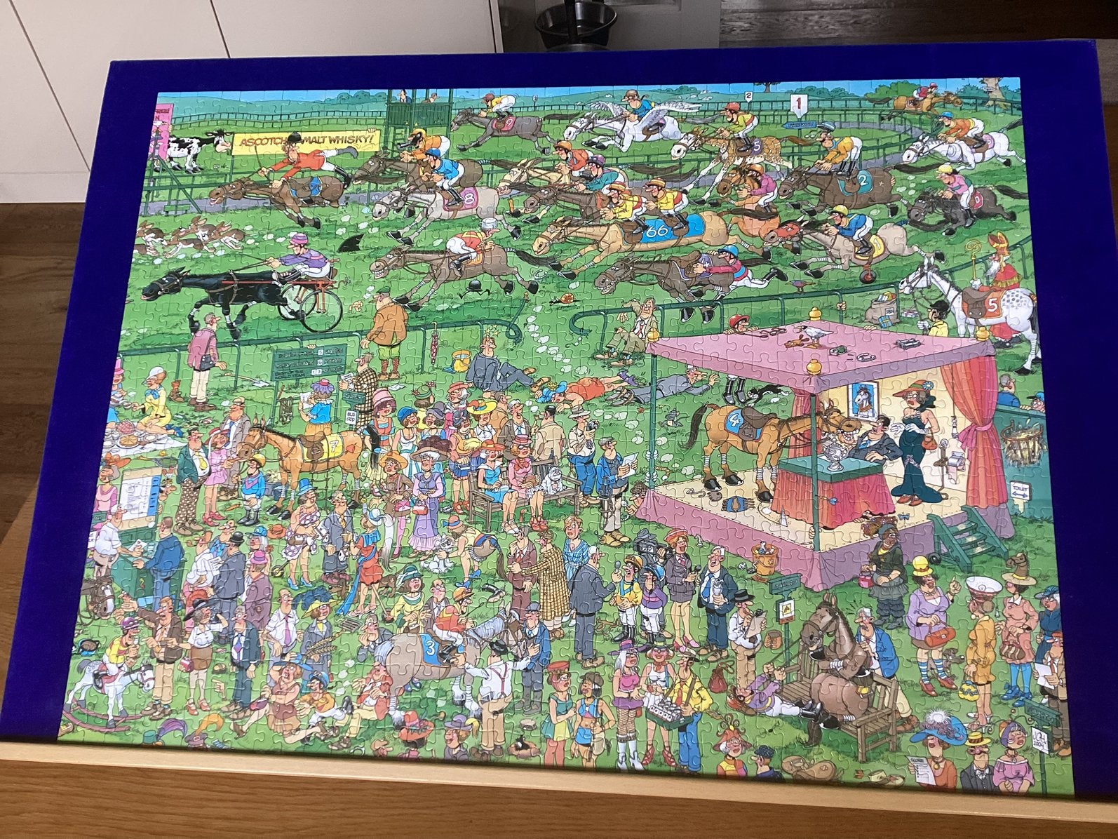 Mooie legpuzzel JvH, 950 stukjes, Ascot Horse Race, Ophalen, 500 t/m 1500 stukjes, Nieuw, Legpuzzel