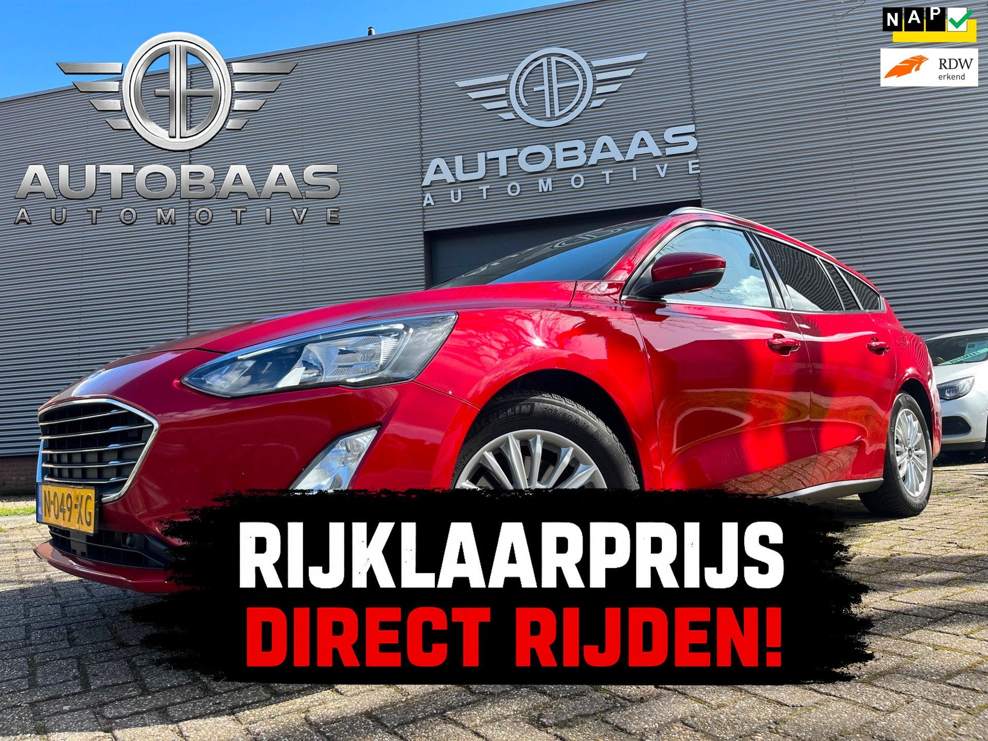 Ford Focus Wagon 1.0 Titanium X Business AUTOMAAT+NL-AUTO+NA, 1328 kg, 125 pk, Gebruikt, Origineel Nederlands
