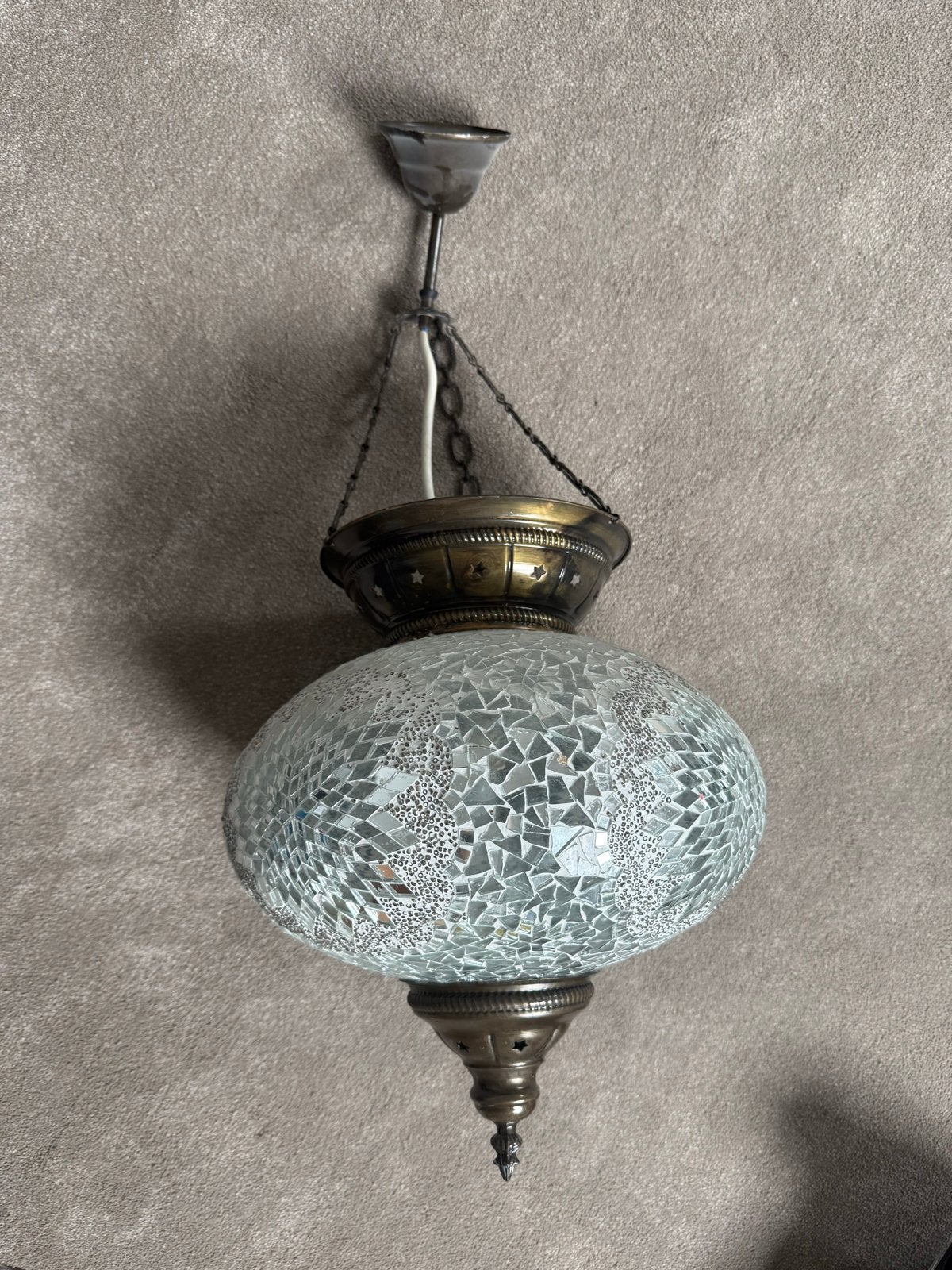 Lamp, 50 tot 75 cm, Ophalen of Verzenden, Mediteraans, Glas
