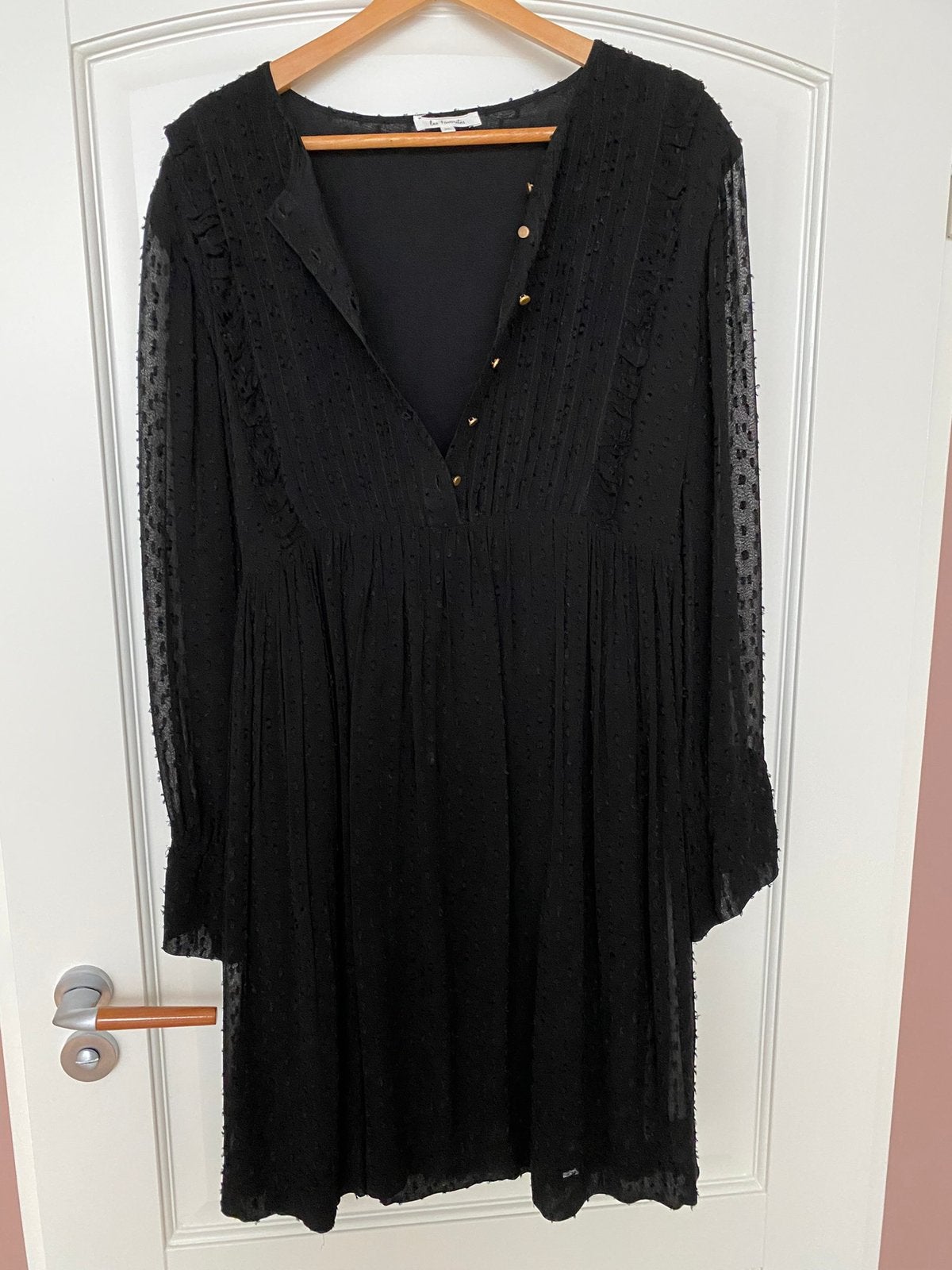 Les Favorites jurk xl zwart, Kleding | Dames, Jurken, Zwart, Maat 42/44 (L), Ophalen of Verzenden, Zo goed als nieuw