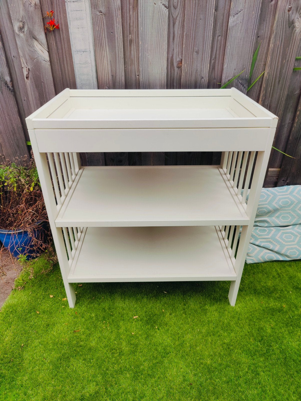 Ikea Verschoontafel met 2 planken - Wit, Ophalen, Gebruikt, Overige typen, Overige merken