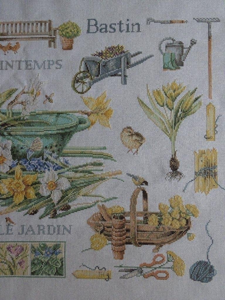 Borduurwerk Marjolein Bastin, DANS LE JARDIN, lente, gaaf, Ophalen of Verzenden, Zo goed als nieuw, Handborduren, Overige typen