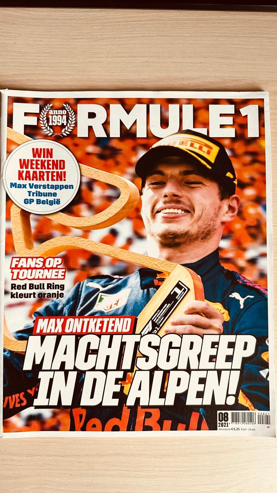 Formule 1 Magazine - Max Verstappen, Ophalen of Verzenden, Zo goed als nieuw, Sport en Vrije tijd