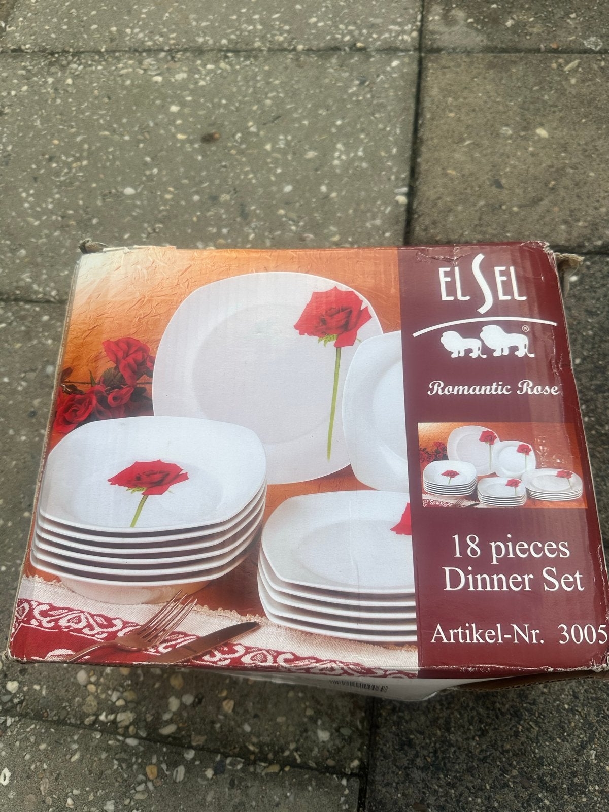 EL SEL Romantic Rose 18-delig servies - Nieuw in doos, Ophalen, Overige merken, Nieuw, Modern