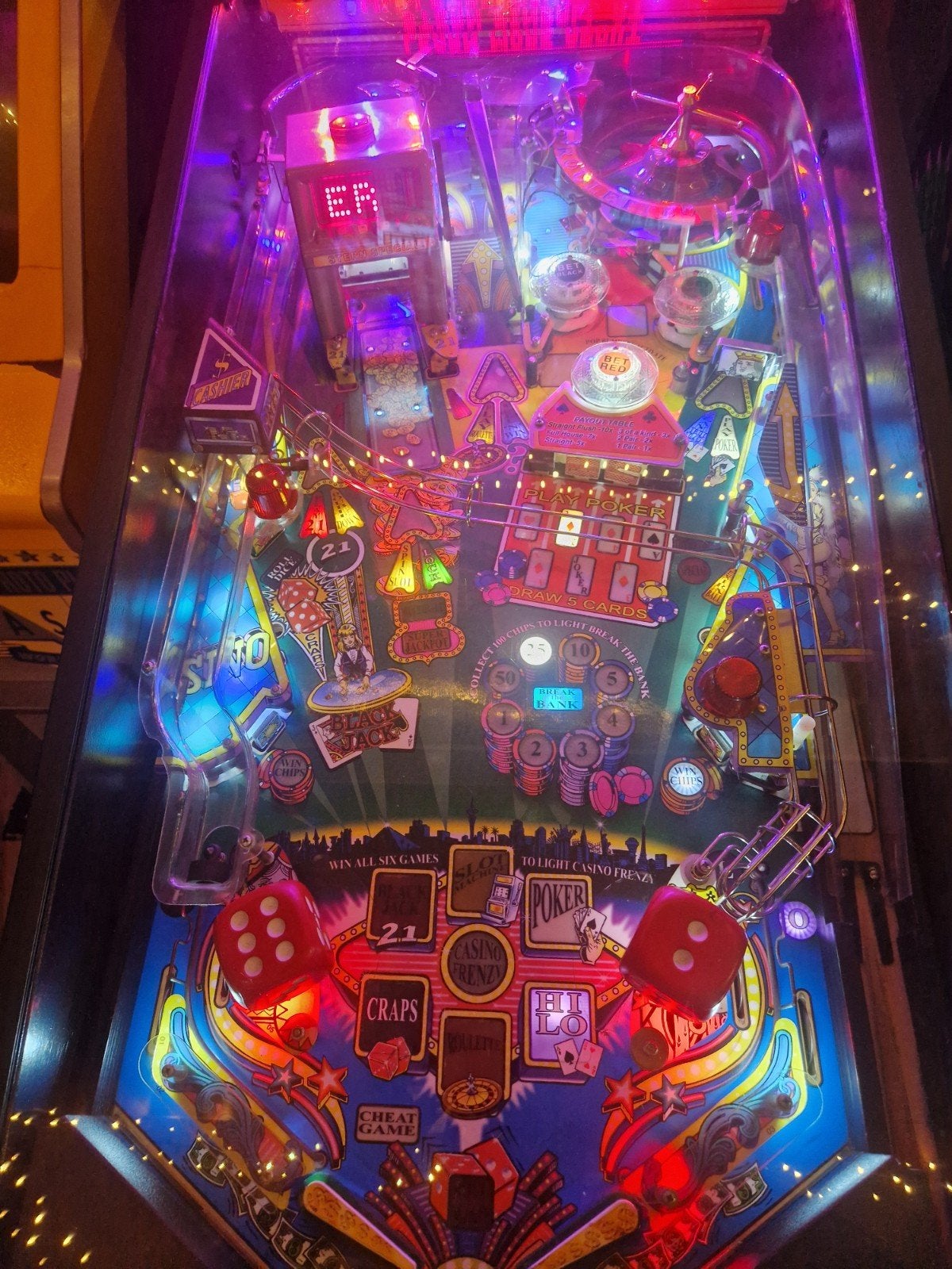 Stern High Roller Casino Flipperkast - goed staat, Elektronisch, Stern, Ophalen of Verzenden, Zo goed als nieuw