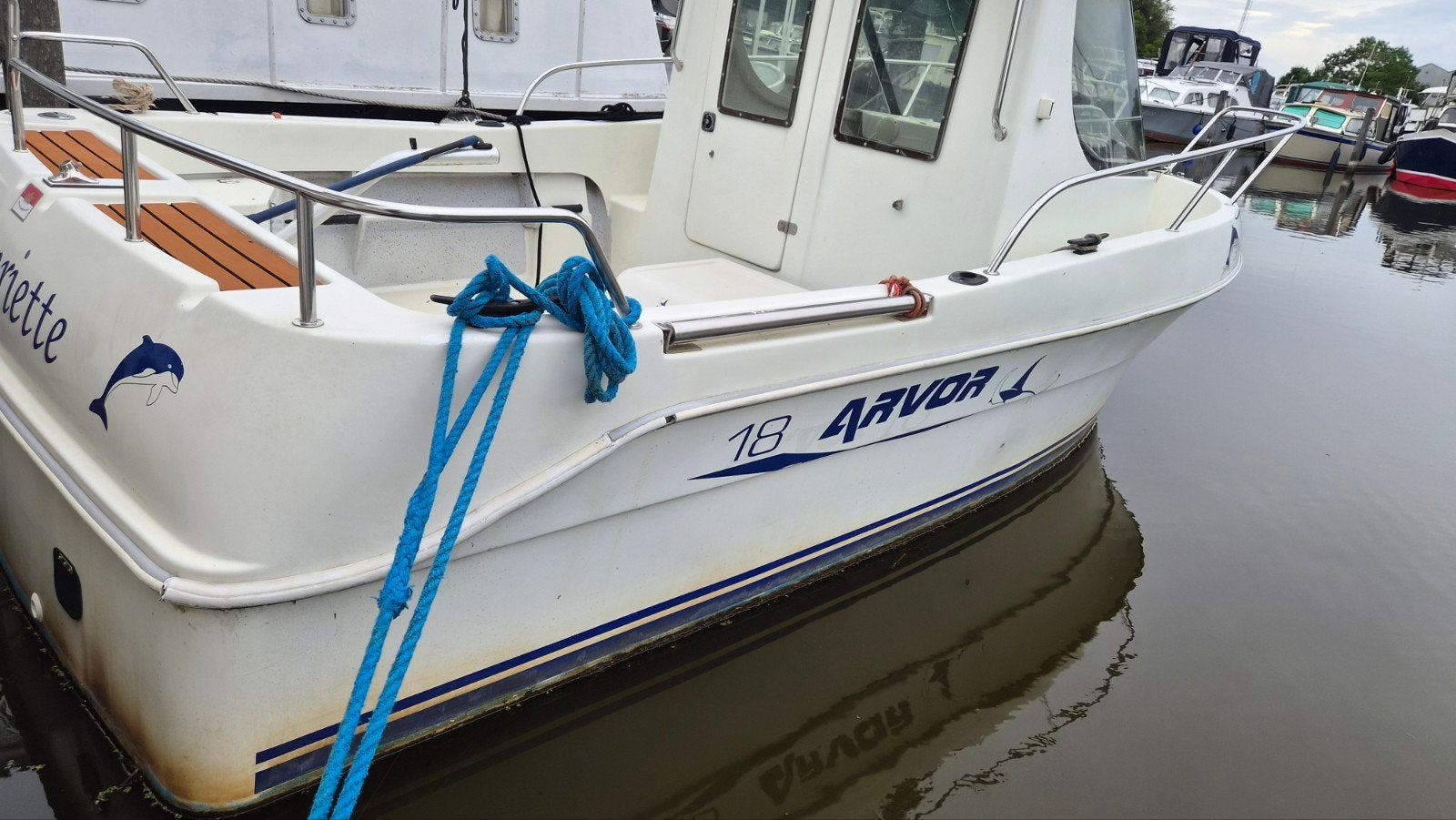 Arvor 18 Zeewaardige Visboot met Nannie 50 PK Motor, Ophalen