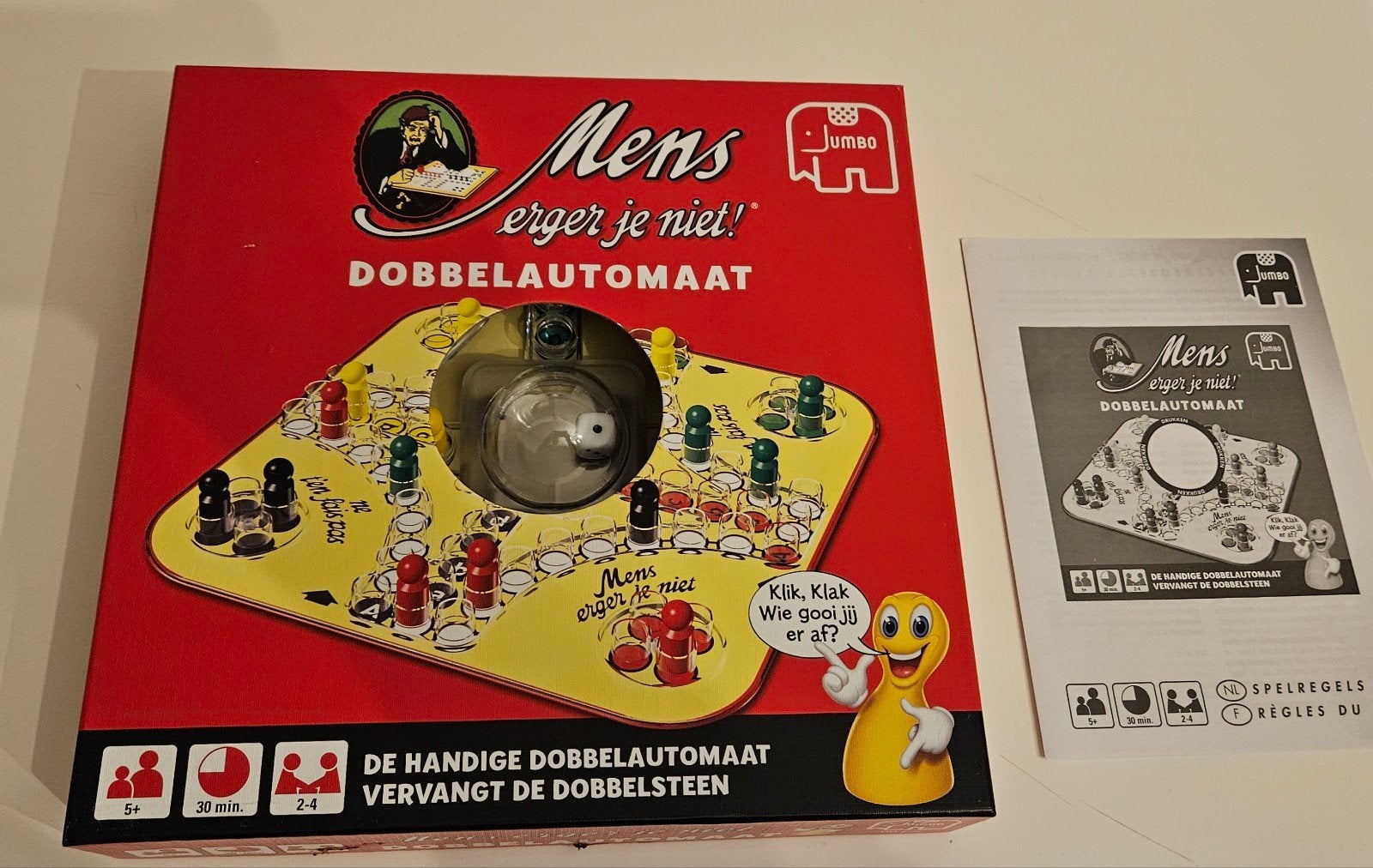 Dobbelautomaat - mens erger je niet, Ophalen, Zo goed als nieuw