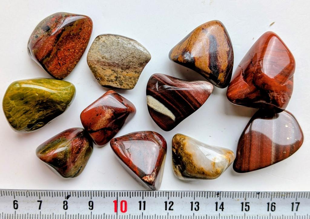 Regenboog Jaspis trommelstenen, Sieraden, Tassen en Uiterlijk, Edelstenen, Verzenden, Zo goed als nieuw