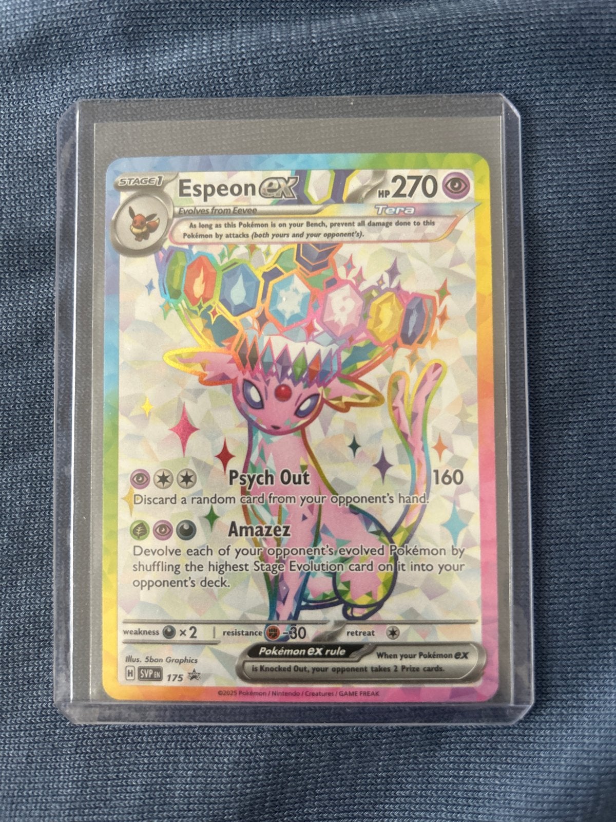 Espeon ex Tera Pokémon promo kaart #175, Ophalen of Verzenden, Nieuw, Losse kaart, Foil