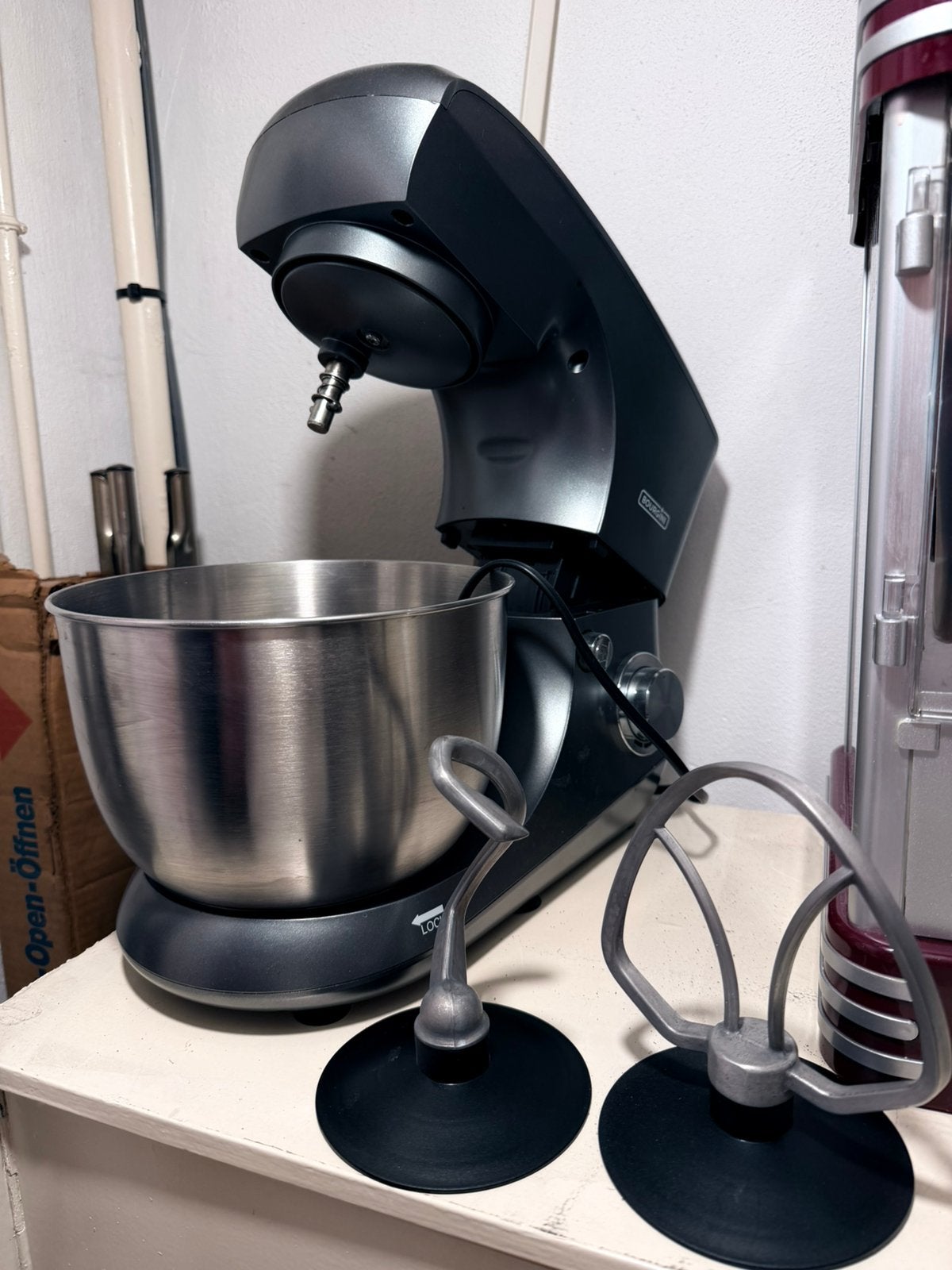 Keukenmachine Bourgini, Witgoed en Apparatuur, 4 liter of meer, Ophalen of Verzenden, Zo goed als nieuw, 3 snelheden of meer