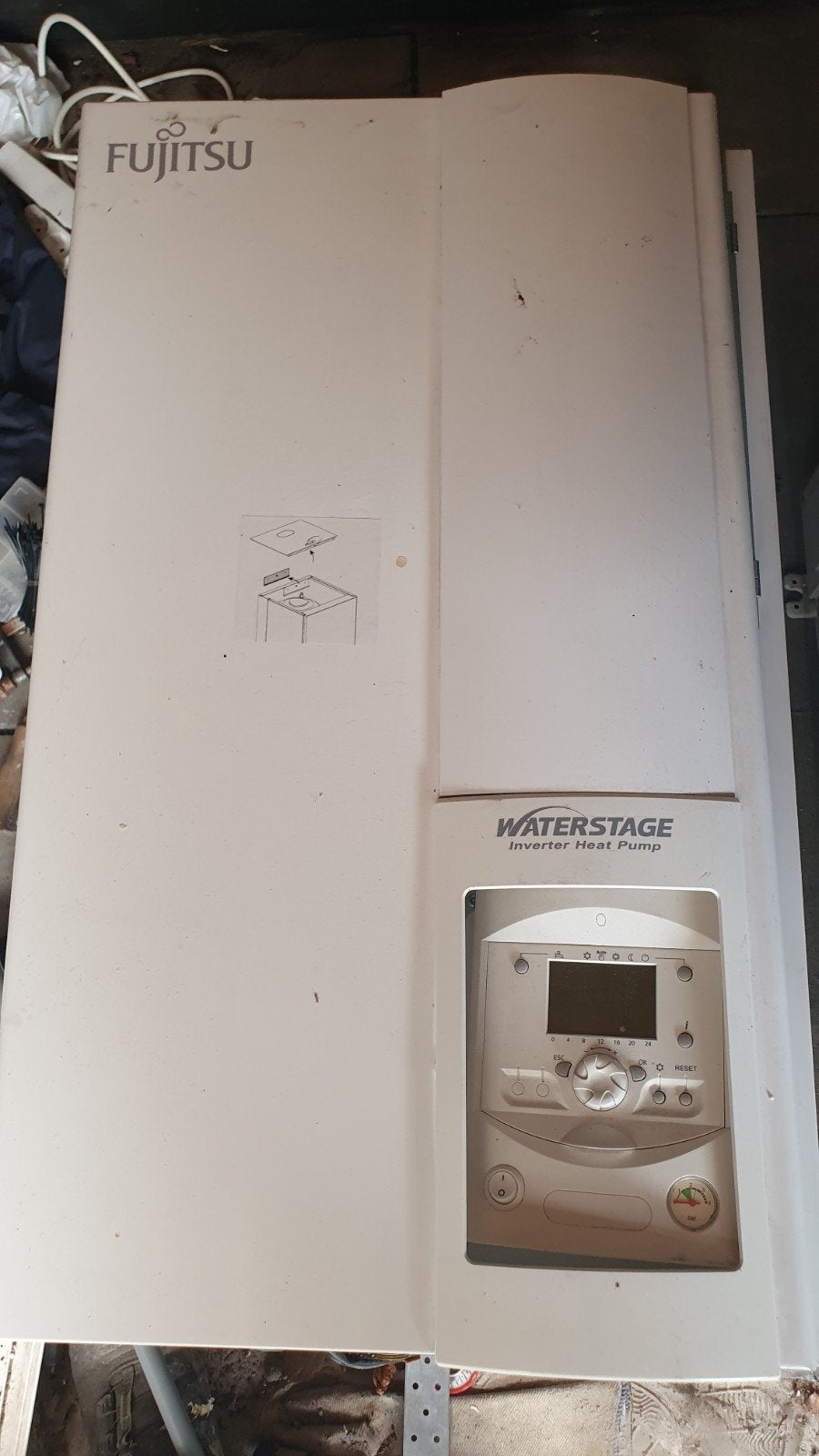 Fujitsu Waterstage Inverter Warmtepomp - Gebruikt, Gebruikt, Hoog rendement (Hr), Overige typen, Ophalen of Verzenden