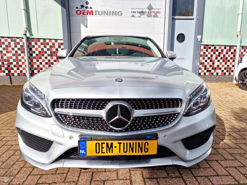 Mercedes-Benz C-Class W205 | Silver DIAMOND GRILLE | 14-18 |, Ophalen of Verzenden