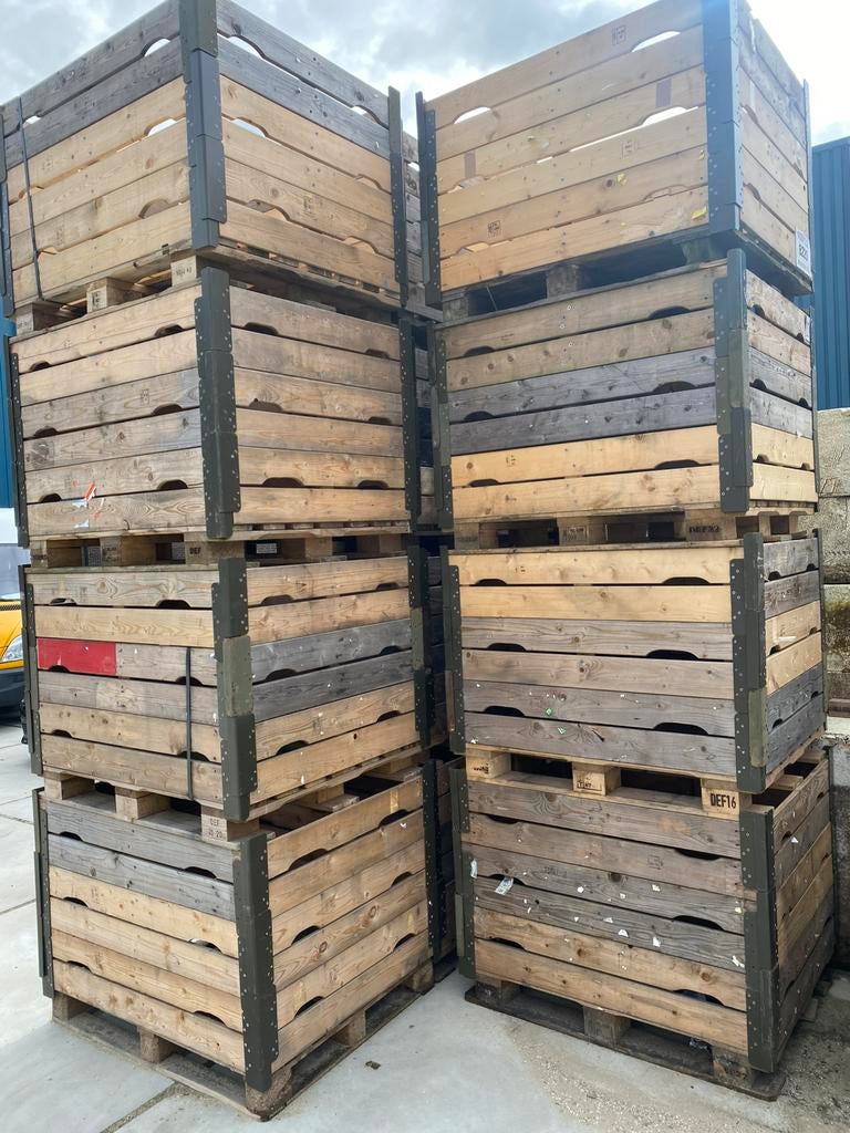 Houten Kisten * Houten Kratten* Demontabel, Doe-het-zelf en Verbouw, Kratten en Dozen, Gebruikt, Krat, 100 cm of meer, 50 cm of meer