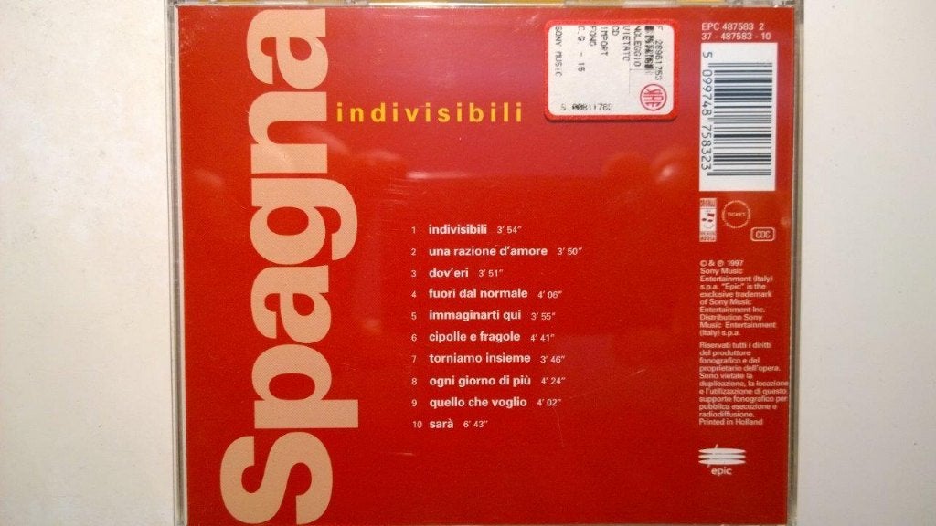 Ivana Spagna - Indivisibili, Ophalen of Verzenden, Zo goed als nieuw, Pop, Album