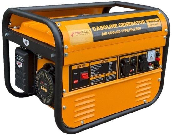 BSN Tools HH2500 Benzine Aggregaat - 2000W - 230V, Doe-het-zelf en Verbouw, Aggregaten, Zo goed als nieuw, Benzine, Minder dan 5 kVA