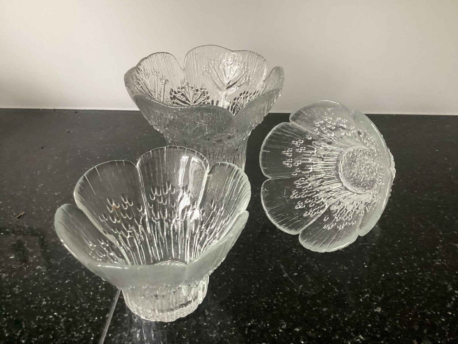 3 vaasjes, ijbloem kallioinen., Ophalen of Verzenden