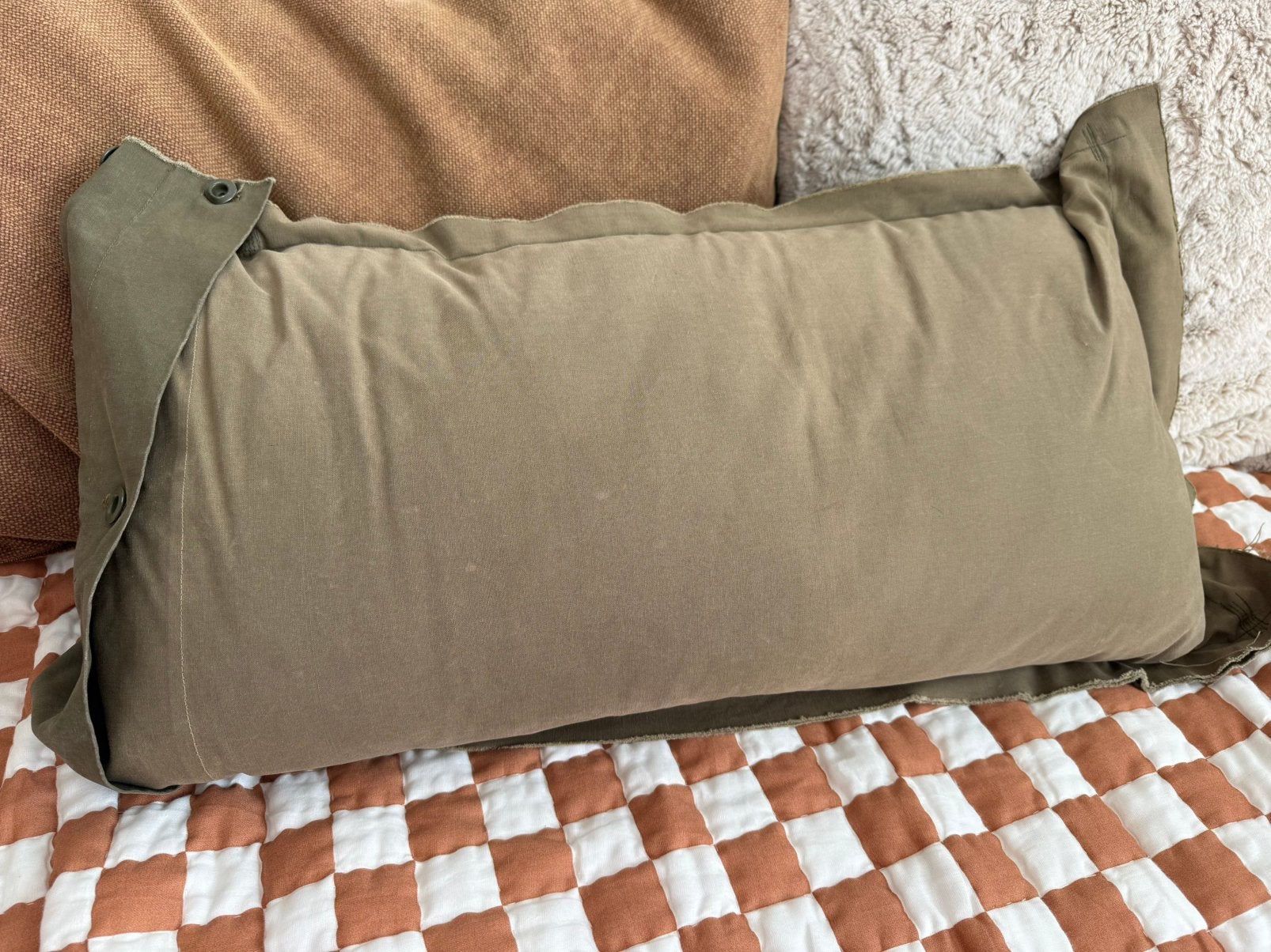 Sierkussen army kinderkamer, Gebruikt, Kleed of Kussen, Overige merken, Groen