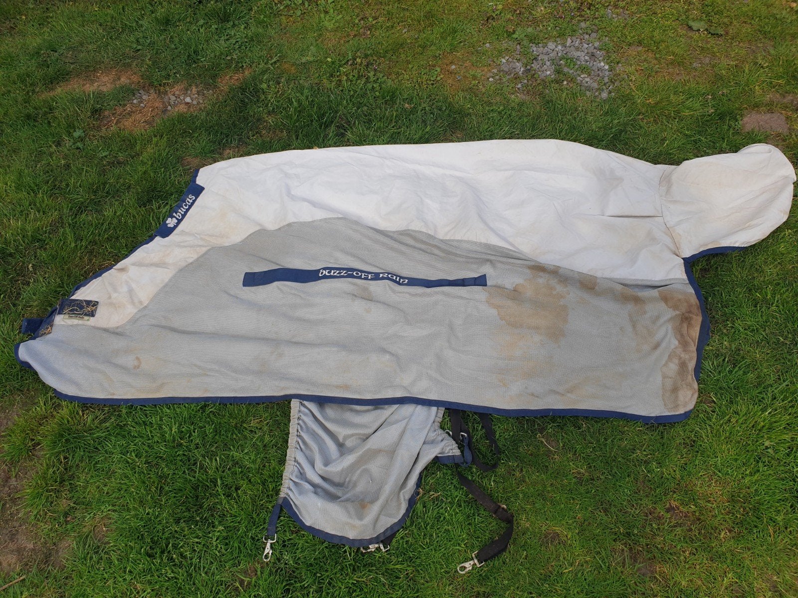 Bucas rain off maat 6.6 195 Inclusief afneembaar halsstuk, Dieren en Toebehoren, Paarden en Pony's | Dekens en Dekjes, Ophalen of Verzenden