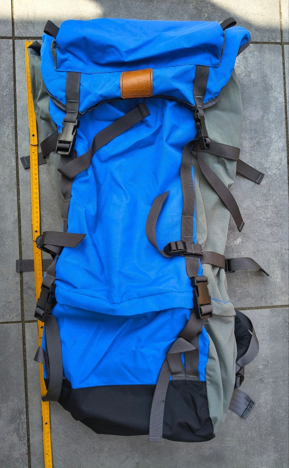 Grote Trekking Rugzak - Blauw/Grijs, Sieraden, Tassen en Uiterlijk, Tassen | Rugtassen, Ophalen of Verzenden, Nieuw