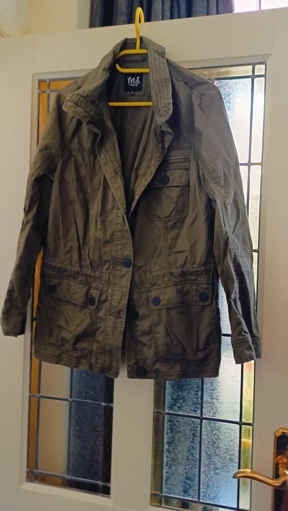 Groene voorjaars zomerjas ms mode maat 46, Ophalen of Verzenden, Zo goed als nieuw, Maat 46/48 (XL) of groter, Groen