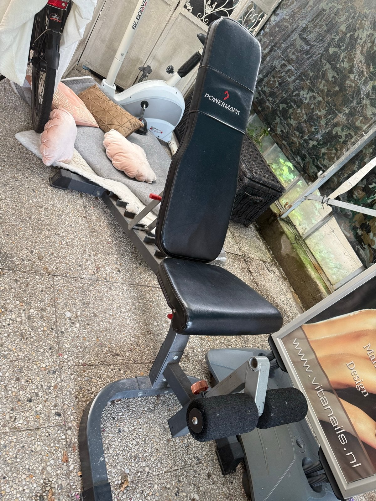 Powermark Fitnessbankje - Verstelbaar & Buikspierapparaat, Ophalen, Gebruikt, Buik, Fitnessbank