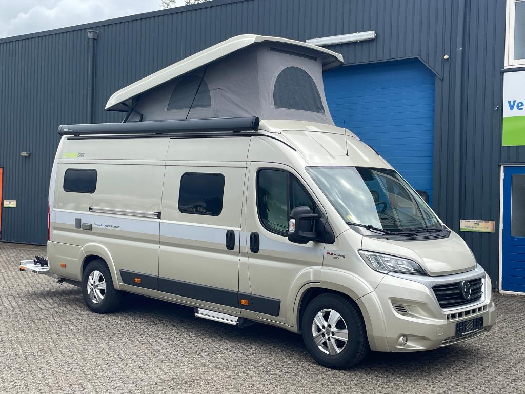 Hymer Yellowstone 640 met LENGTEBEDDEN en HEFDAK!!, Caravans en Kamperen, Campers, Buscamper of Camperbus, Ringverwarming, Fiat