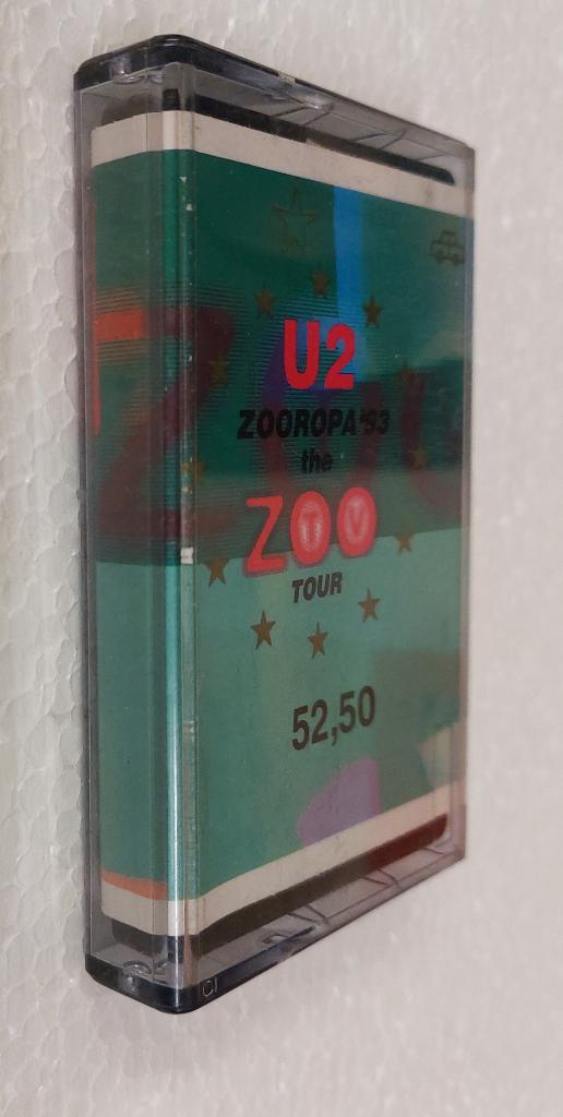 2 CASSETTE Live Zooropa 1993 + Ticket Stub Goffert Nijmegen, Gebruikt, Verzenden, 1 bandje, NvT