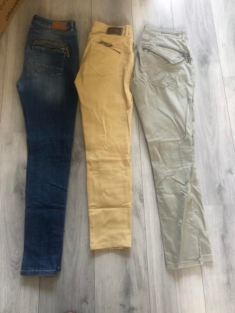 3 Mos Mosh broeken, maten 29 en 30, Maat 38/40 (M), Blauw, Ophalen of Verzenden, Lang