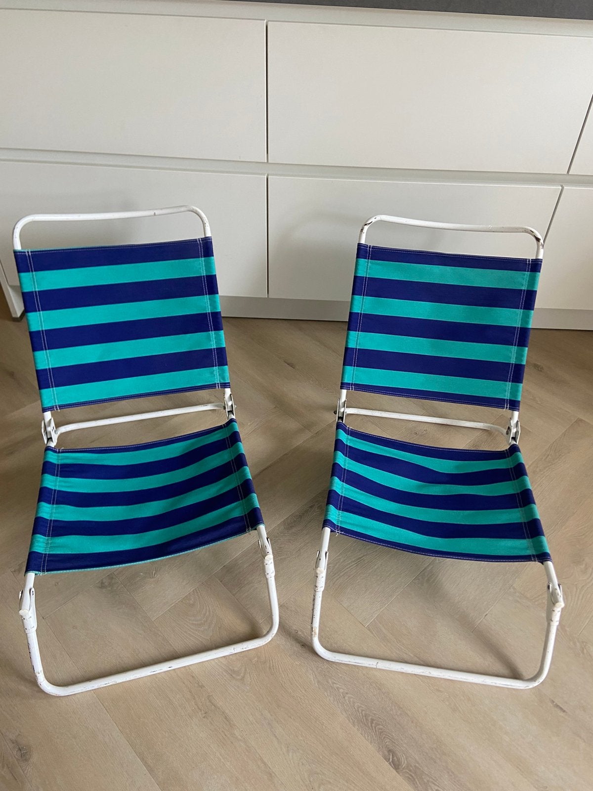 Lafuma strandstoeltjes, vintage, Ophalen, Gebruikt, Campingstoel