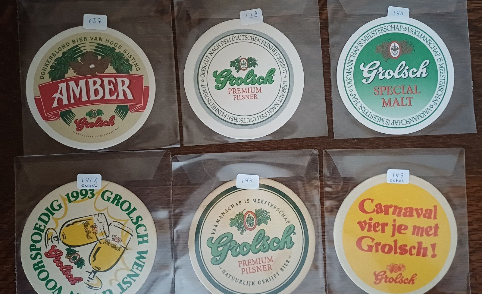 Grolsch Bierviltjes Collectie - Diverse Uitvoeringen, Verzamelen, Ophalen of Verzenden, Zo goed als nieuw, Viltje(s), Grolsch