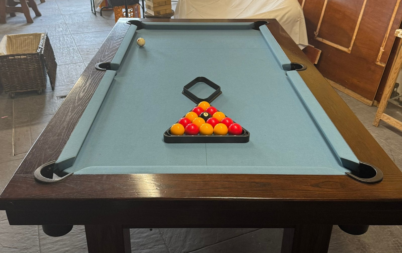 2 vol eiken 6 foot POOLBILJART TAFELS, Ophalen of Verzenden, Zo goed als nieuw, Pooltafel