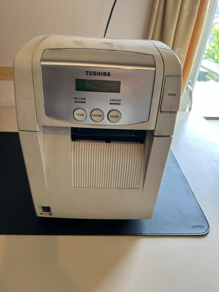 Toshiba B-SA4TP Barcode Printer - Gebruikt, Zwart-en-wit printen, Gebruikt, Printer, Ophalen of Verzenden