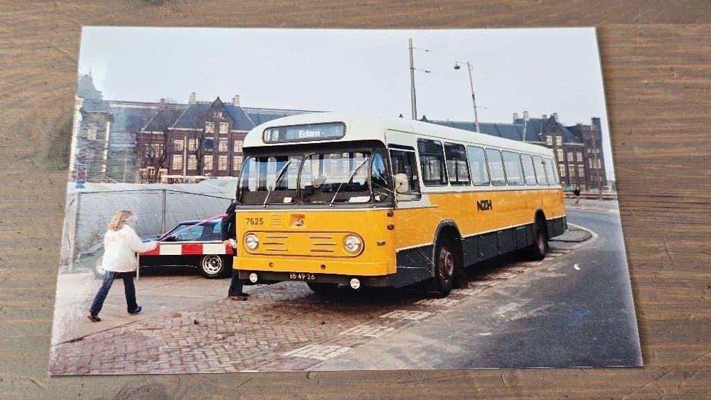 Foto BUS NZH Haarlem 7625, Verzamelen, Verzenden, Gebruikt, Bus of Metro, Overige typen