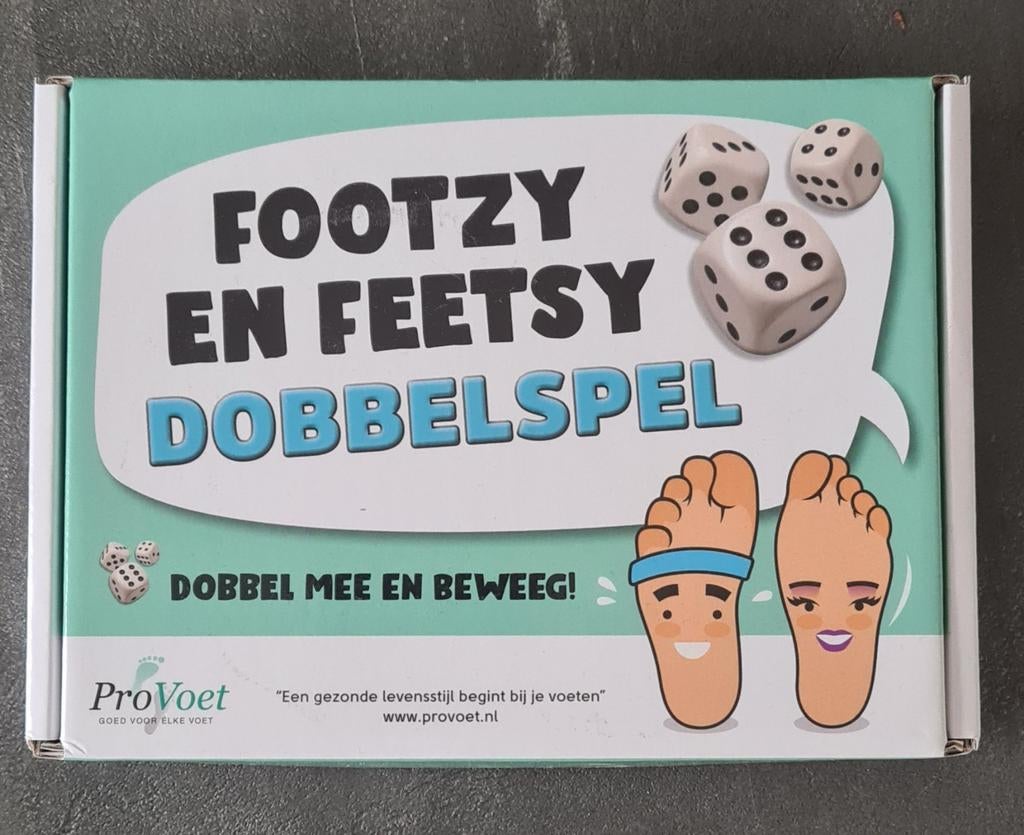 Footzy en Feetsy Dobbelspel - Beweegspel, Ophalen of Verzenden