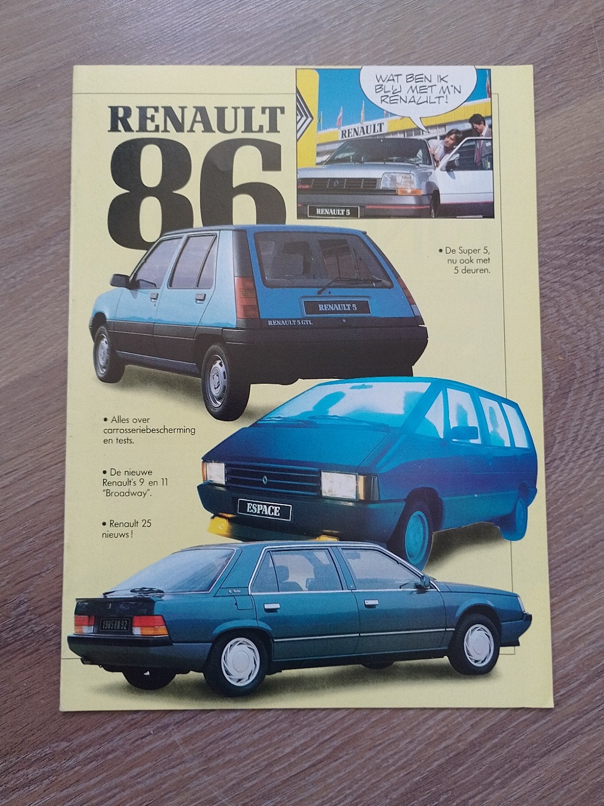 Renault 1986, 4,5,9,11,18,25, Espace, Alpine, Ophalen of Verzenden, Nieuw, Renault