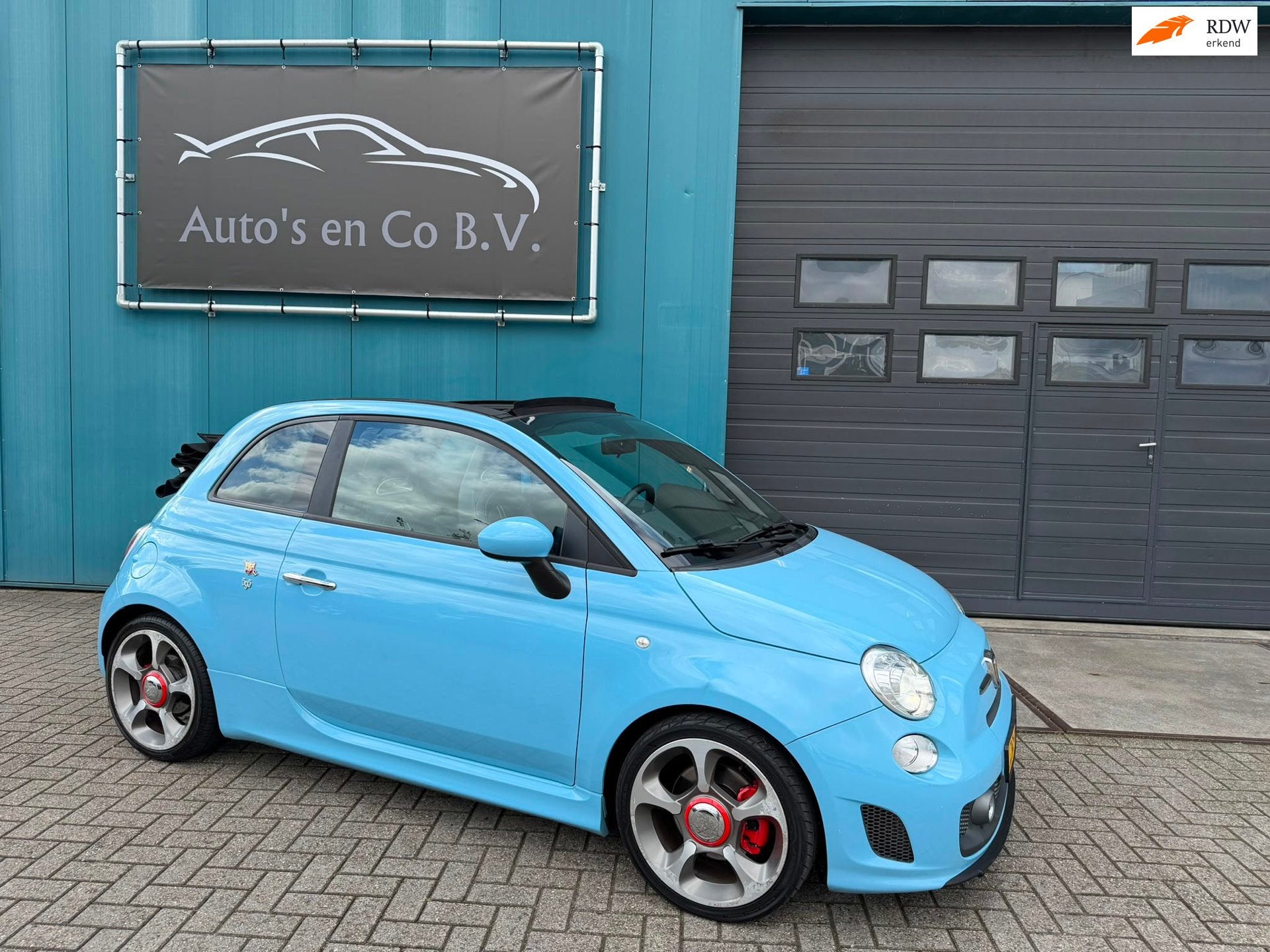 Fiat 500 C 1.4 T-Jet Abarth 595 Turismo Cabrio160 pk Leder S, Auto's, Fiat, Voorwielaandrijving, Euro 6, 4 cilinders, Cabriolet