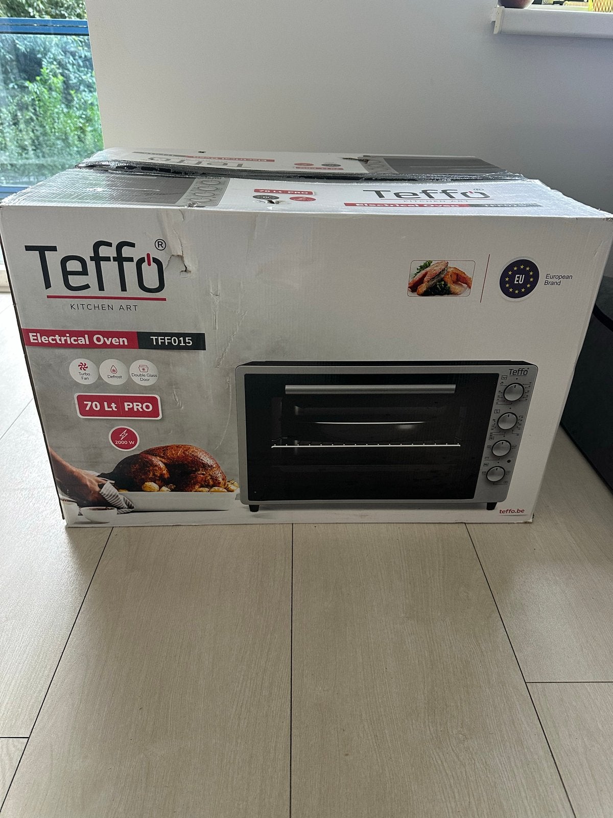 Teffo TFF015 Elektrische Oven 70L - Nieuw in doos, Witgoed en Apparatuur, Minder dan 45 cm, Overige merken, Oven, Nieuw