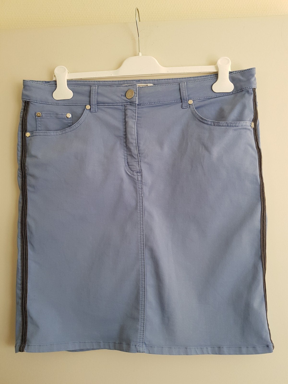 Nick Jean blauwe katoen mix rok maat 44, Kleding | Dames, Blauw, Maat 42/44 (L), Ophalen of Verzenden, Knielengte