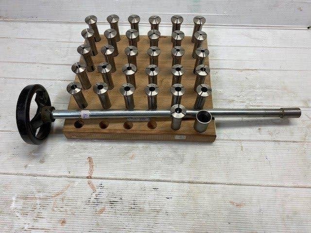 Set B-16 spantangen, Ophalen of Verzenden, Zo goed als nieuw, Metaaldraaibank