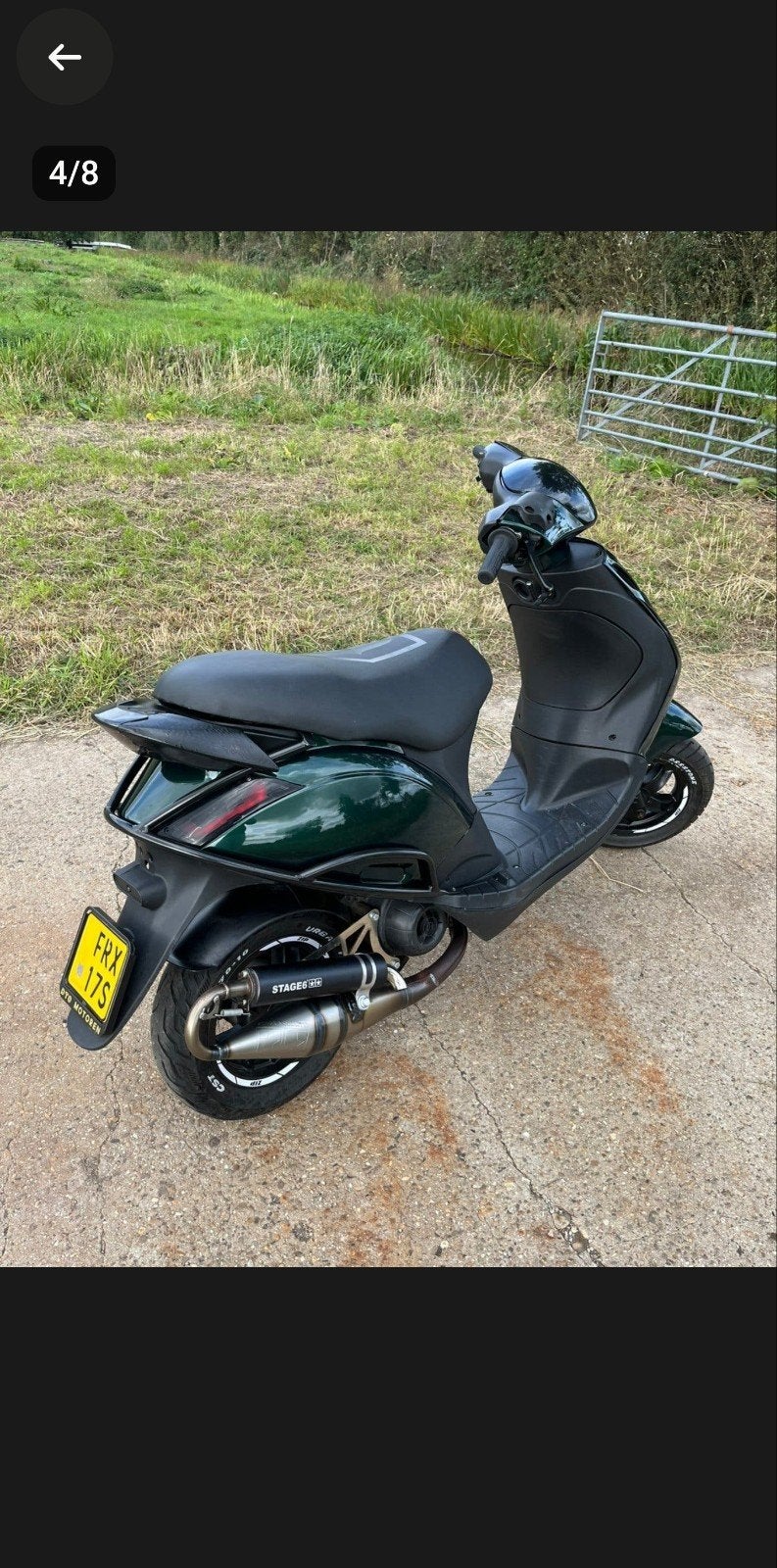 Piaggio zip 2 takt jaguar groen, Fietsen en Brommers, Ophalen, Gebruikt, Uitlaat