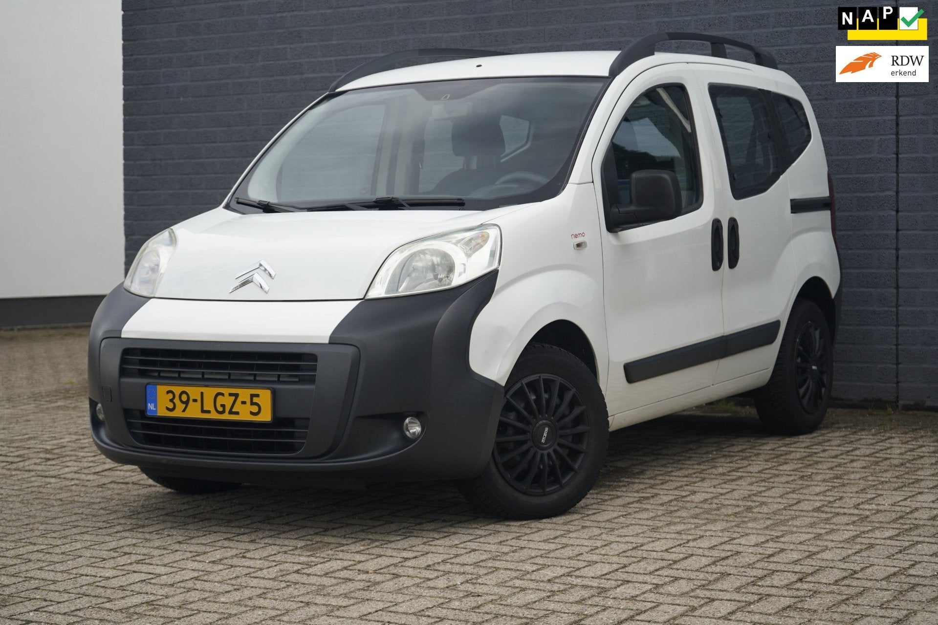 Citroen Nemo 1.4i Multispace, 5 persoons, Elektr. ramen, NAP, Auto's, Citroën, Voorwielaandrijving, 4 cilinders, 400 kg, Wit