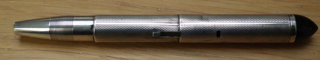 Zilveren Reynolds ballpoint Voor-oorlogs, Ophalen of Verzenden, Gebruikt, Balpen, Overige merken