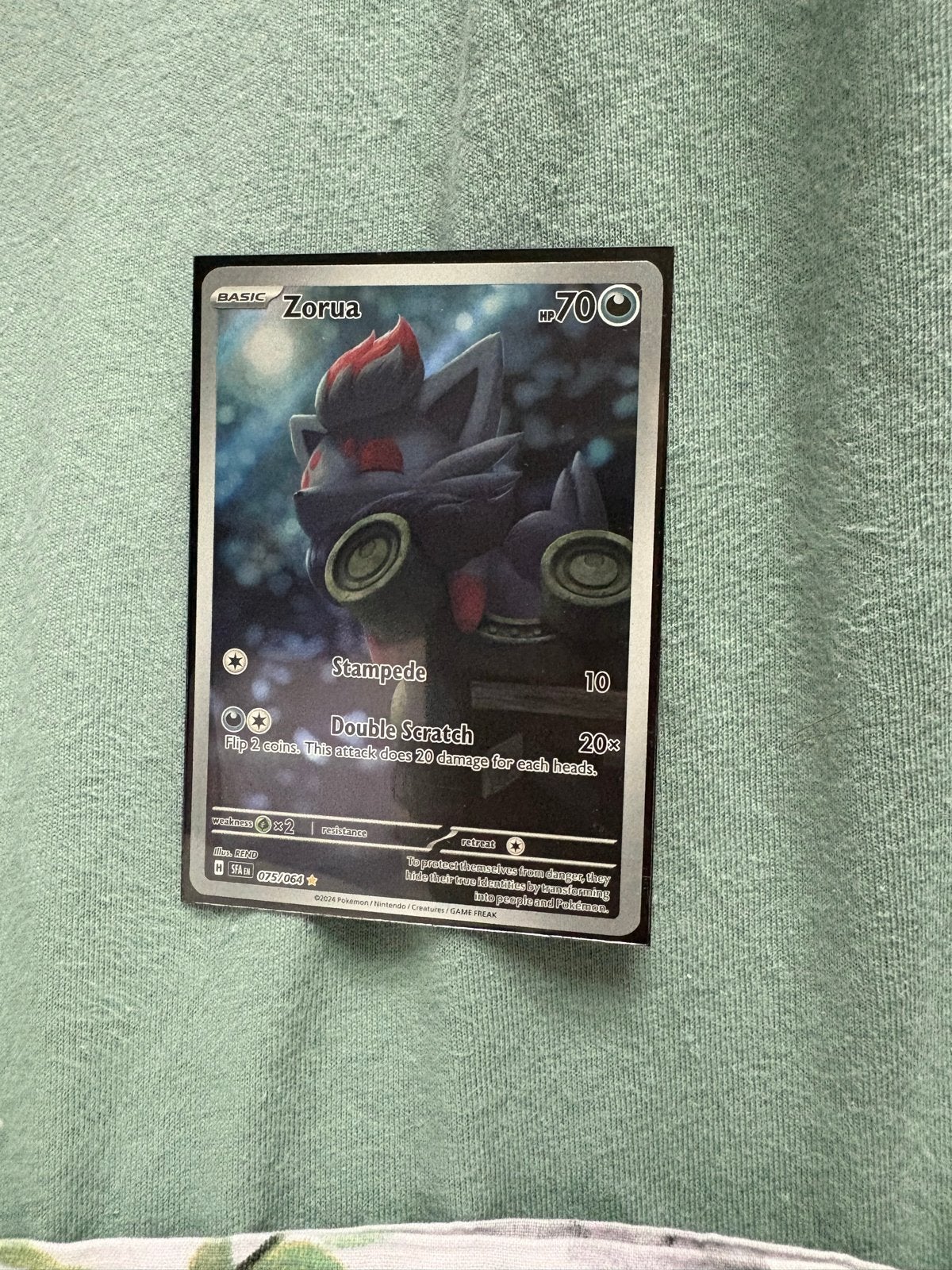 Pokemon kaart Zorua 075/064, Ophalen of Verzenden, Zo goed als nieuw, Losse kaart