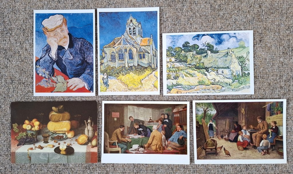 schilderkunst kaarten, Antiek en Kunst, Kunst | Schilderijen | Klassiek, Verzenden, Overige onderwerpen