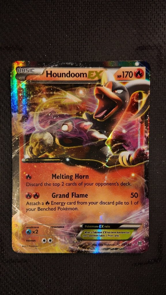 Houndoom-EX 1 21 BREAKthrough | Pokemon kaart, Ophalen, Zo goed als nieuw, Losse kaart, Foil