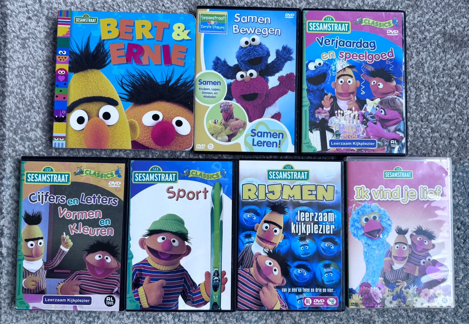 Leuke en educatieve Sesamstraat set!, Cd's en Dvd's, Show, Gebruikt, Alle leeftijden, Educatief